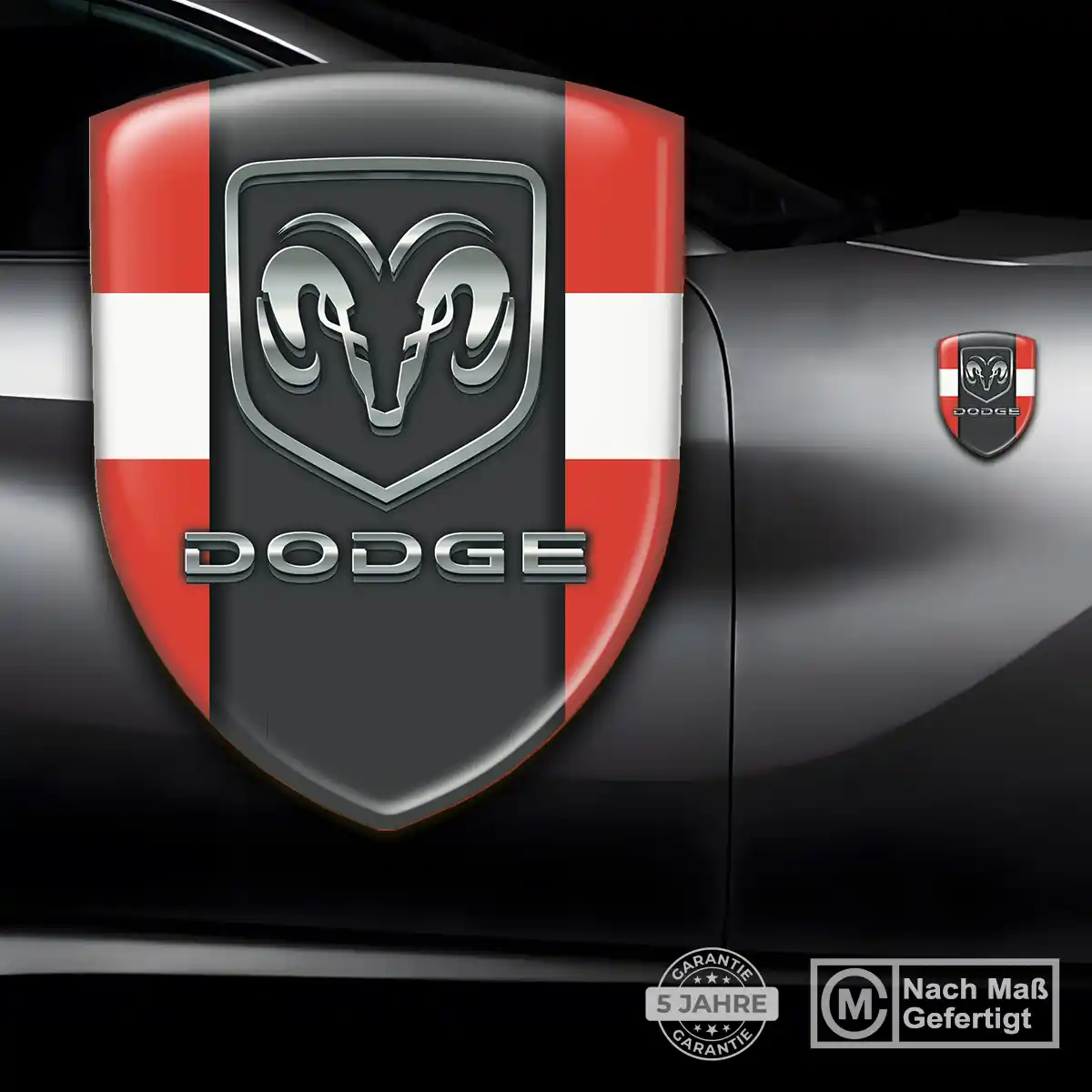 Dodge 3D Gel Aufkleber Hohe Qualität