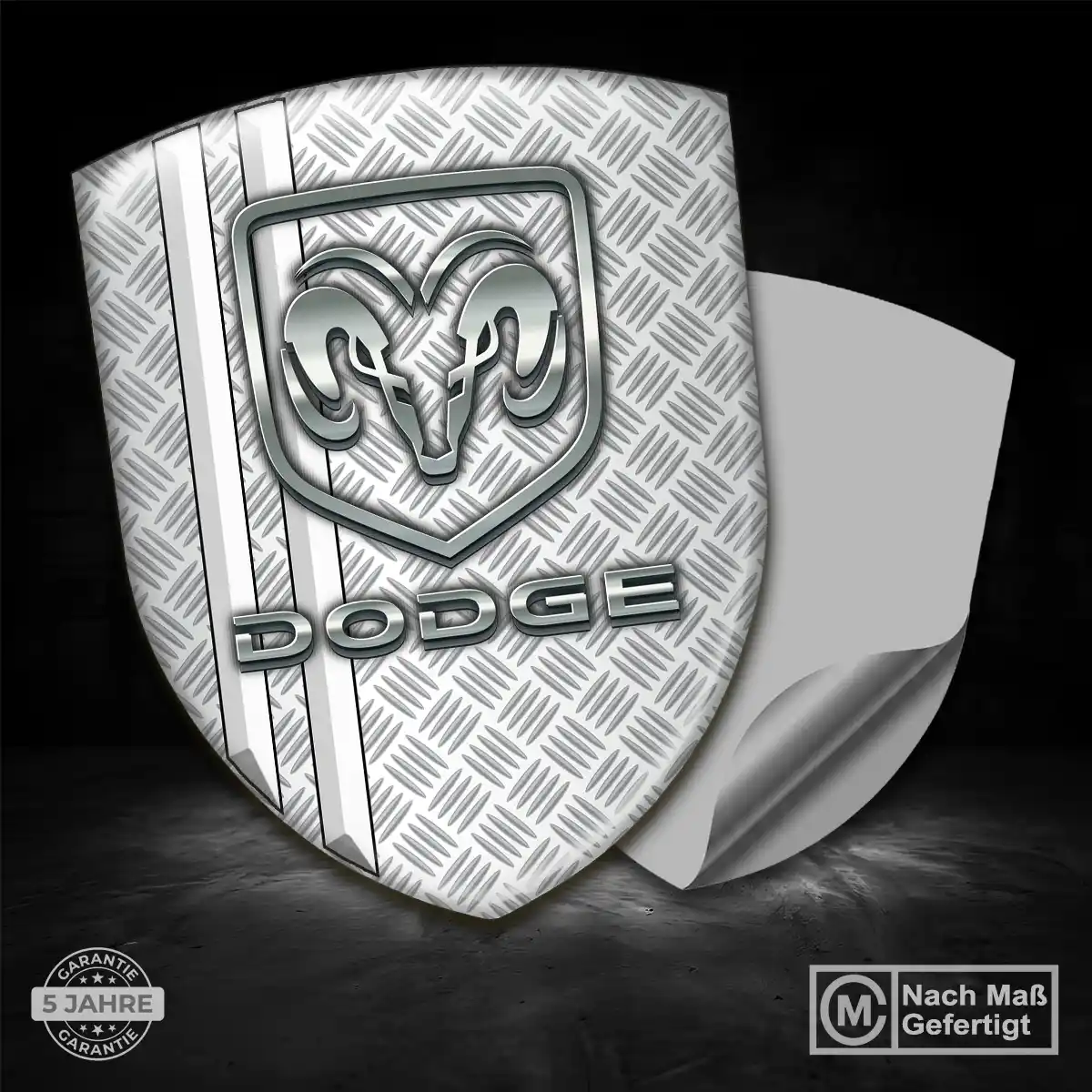 Dodge 3D Gel Aufkleber Silikon Stilvolles Design