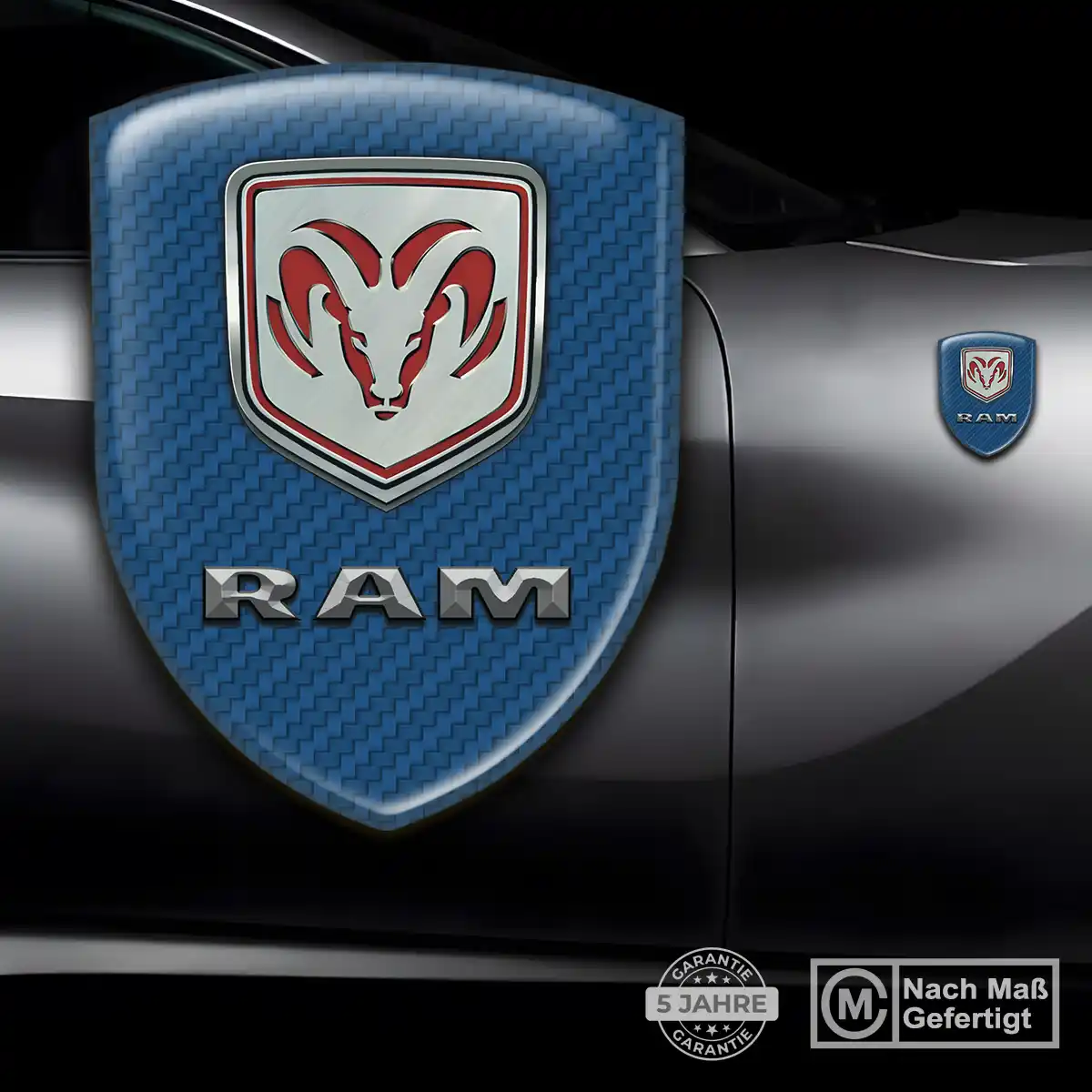 Dodge 3D Gel Aufkleber Wappen Auto Stilvolles Design