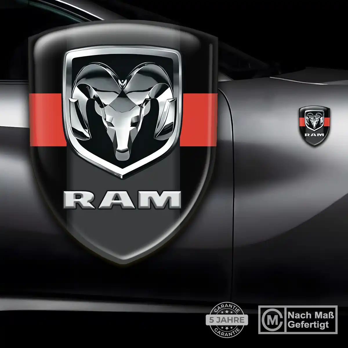 Dodge 3D Gel Aufkleber Wappen Hohe Qualität