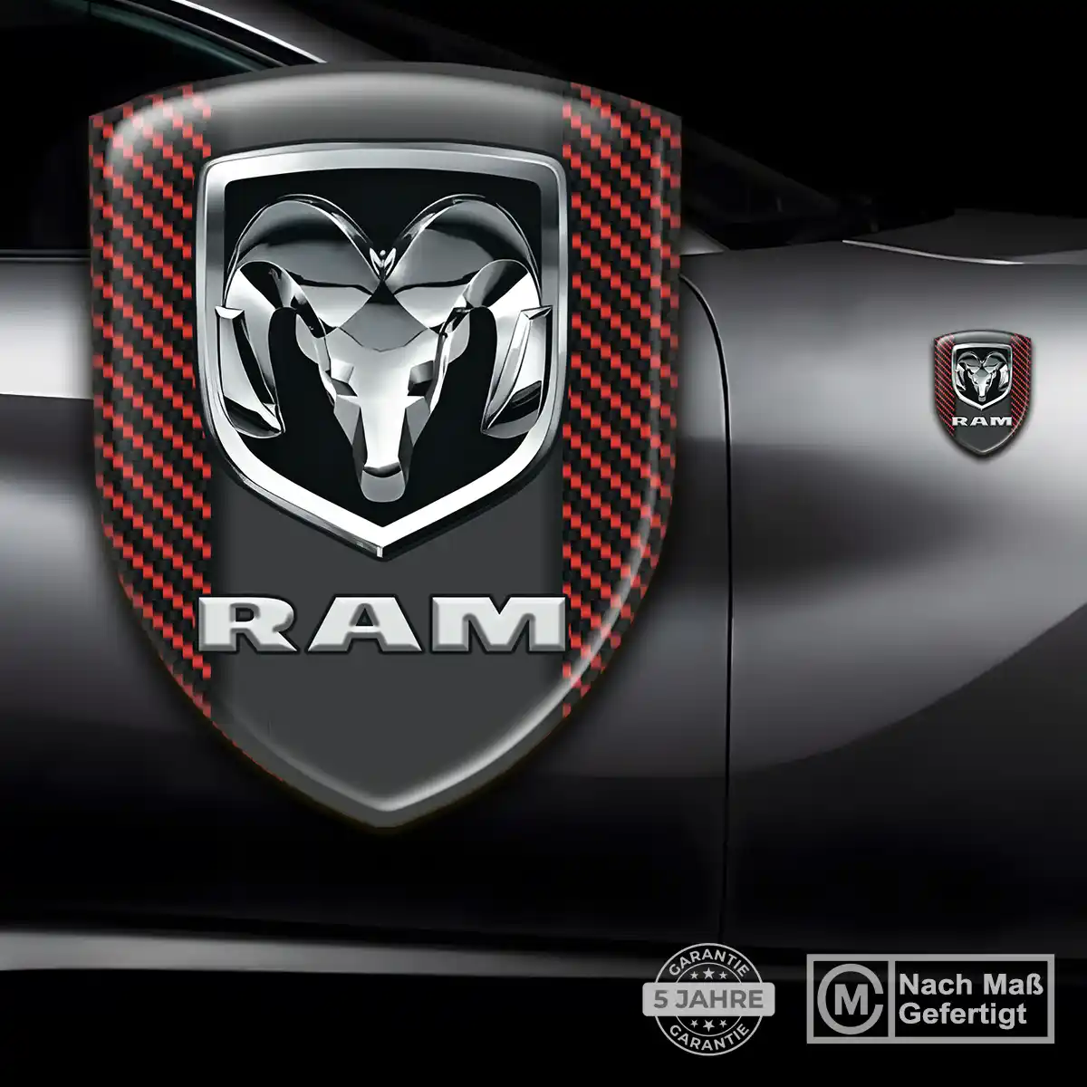 Dodge Aufkleber 3D Gel Emblem Hohe Qualität