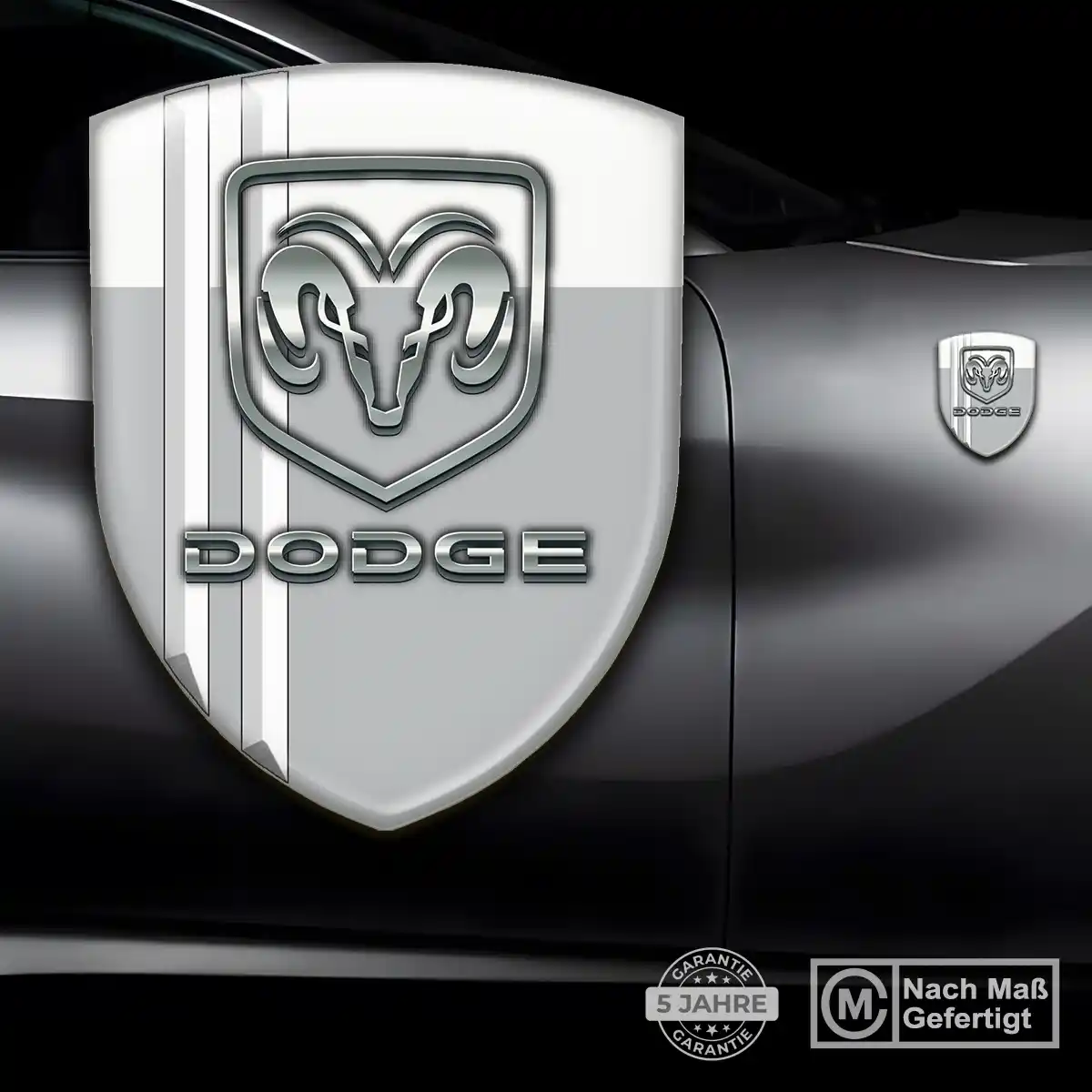 Dodge Aufkleber 3D Gel Embleme Hohe Qualität