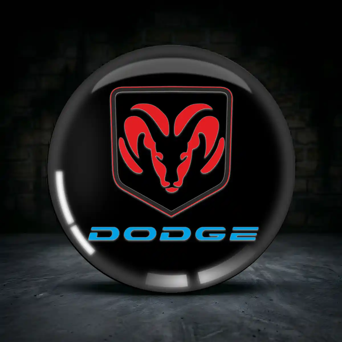 Dodge Aufkleber 3D Gel Premium-Edition