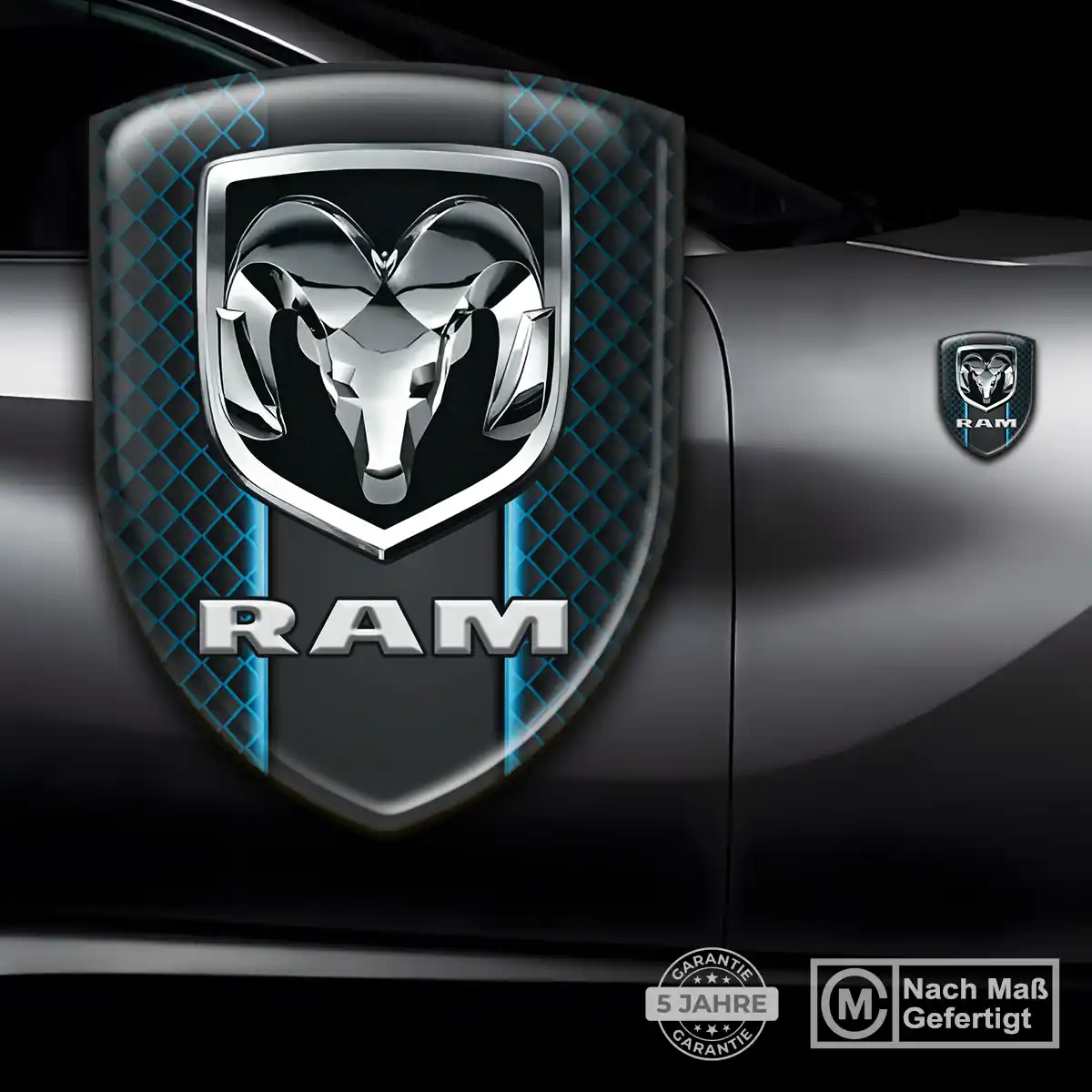 Dodge Aufkleber 3D Gel Silikon Auto Stilvolles Design