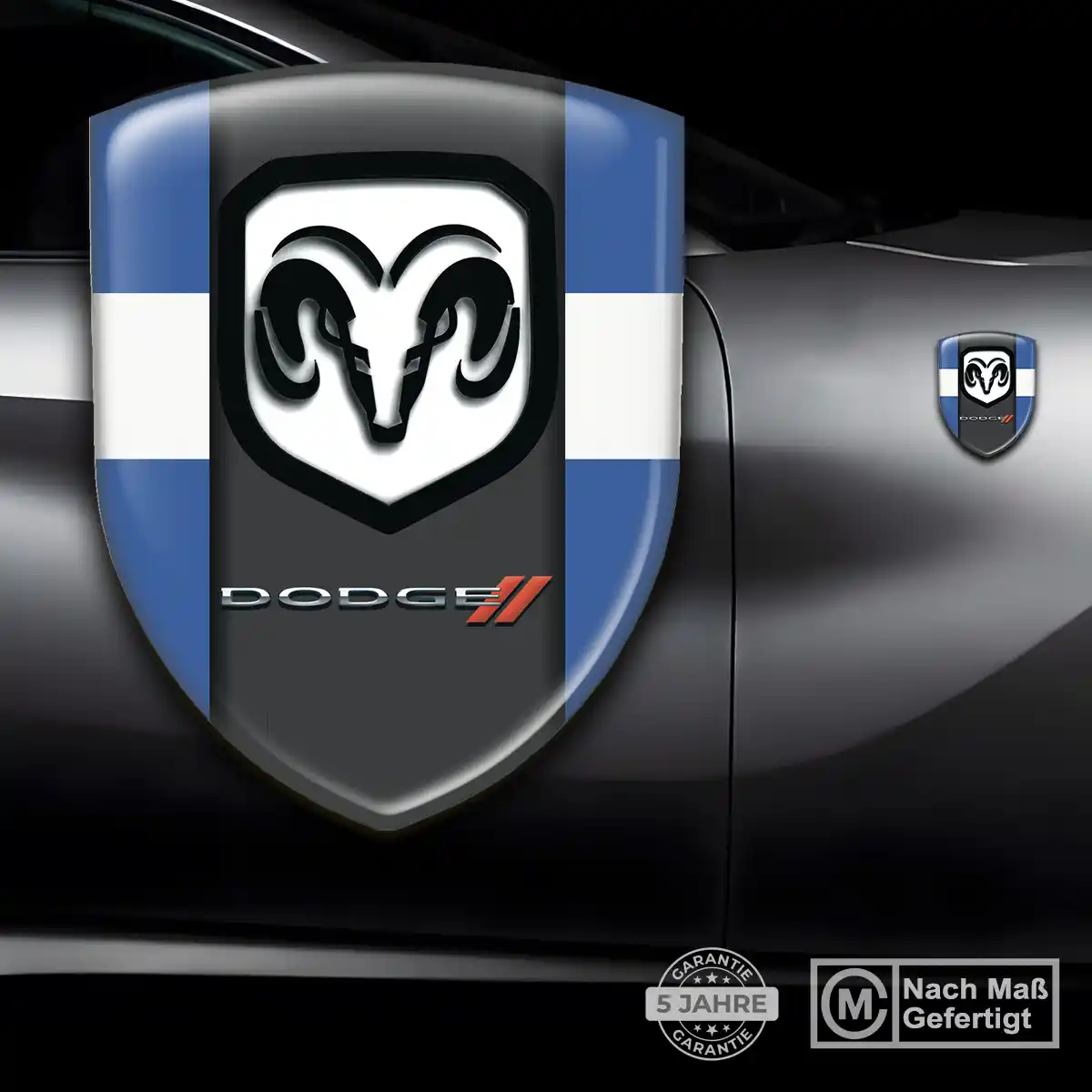 Dodge Aufkleber 3D Gel Silikon Hohe Qualität