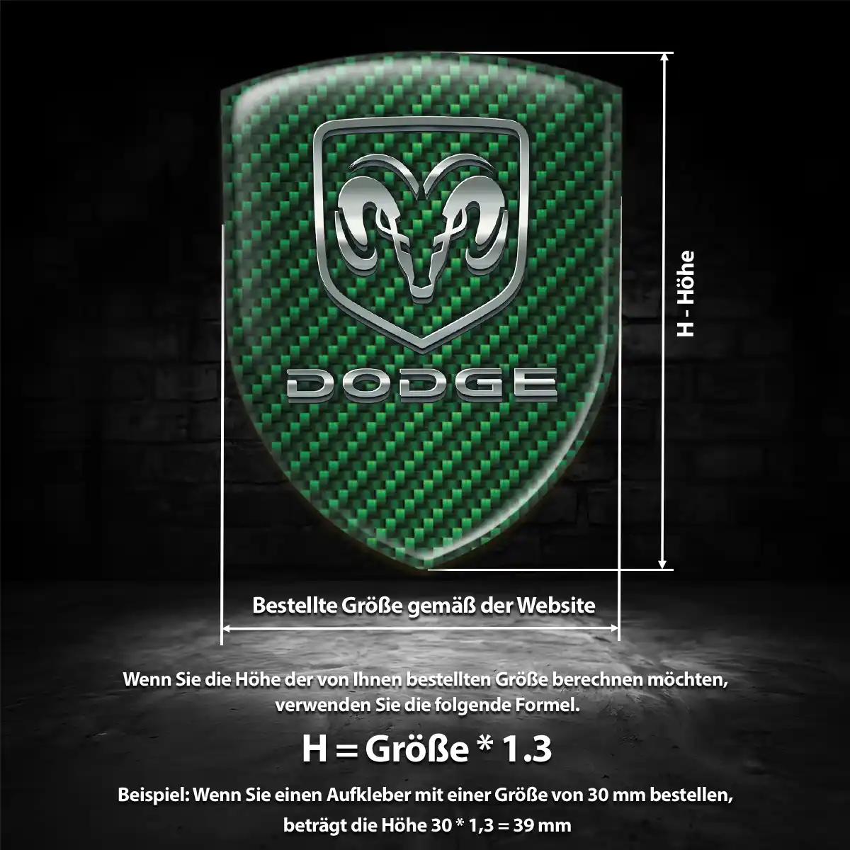 Dodge Aufkleber Emblem Auto Hohe Qualität