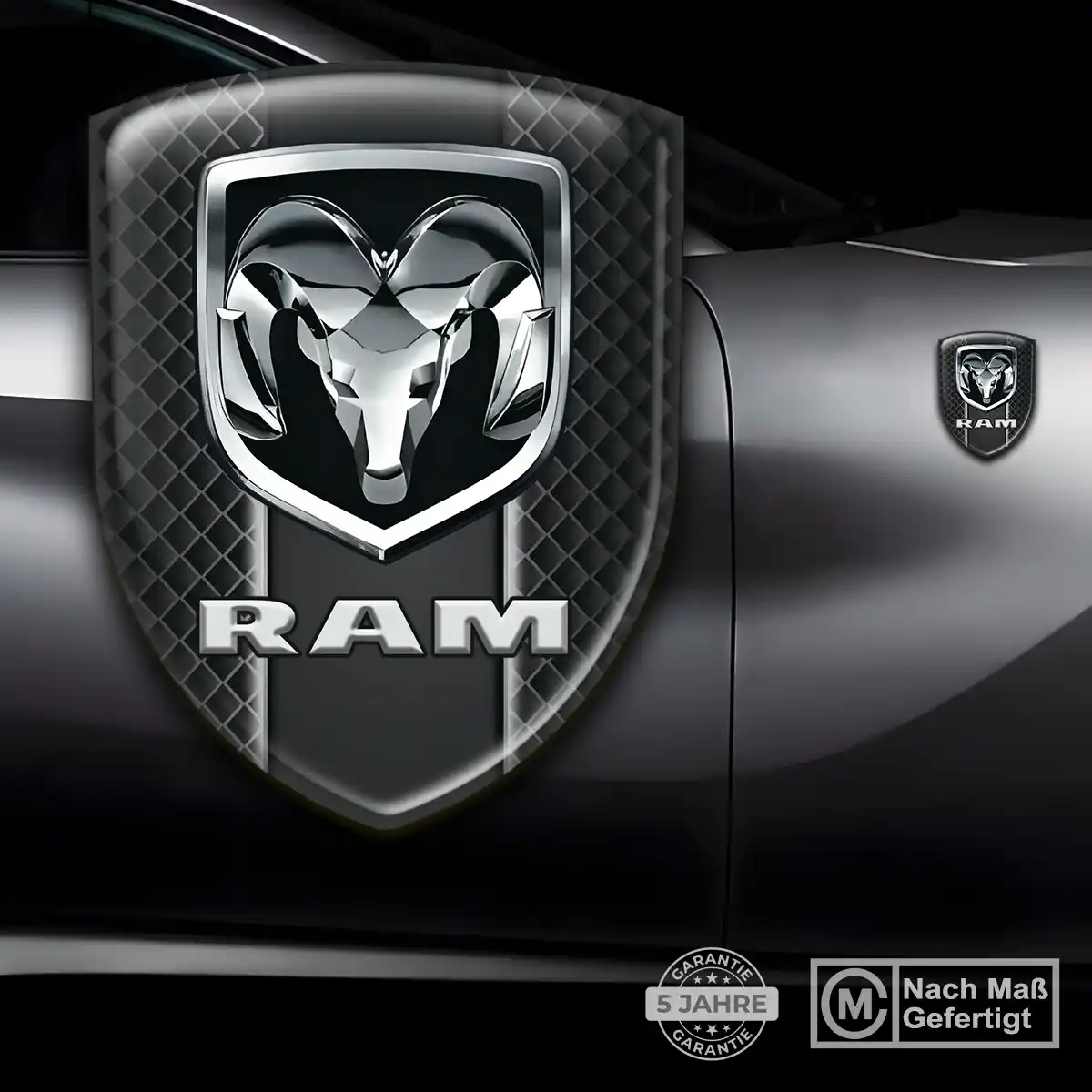 Dodge Aufkleber Emblem Wappen Stilvolles Design