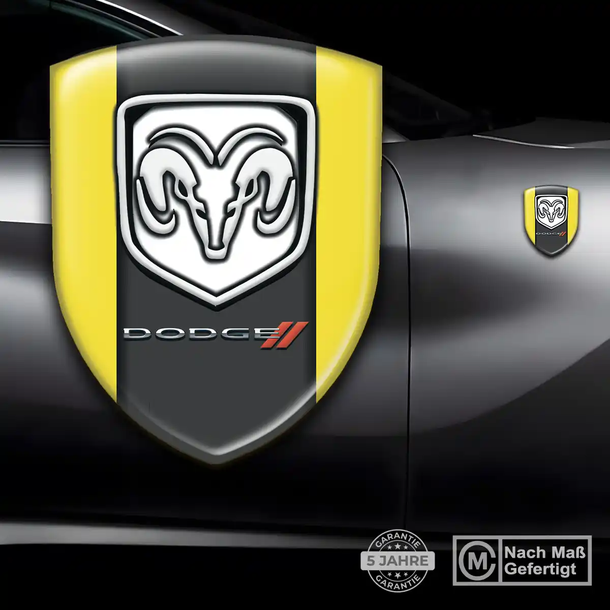 Dodge Aufkleber Wappen Emblem Auto Stilvolles Design