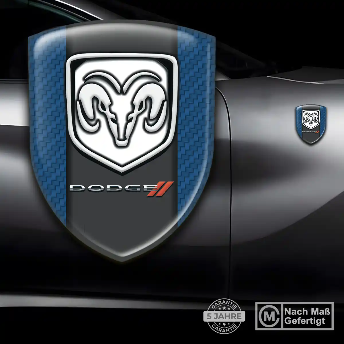 Dodge Aufkleber Wappen Emblem Stilvolles Design