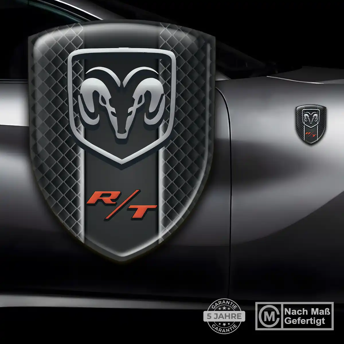 Dodge Aufkleber Wappen Stilvolles Design