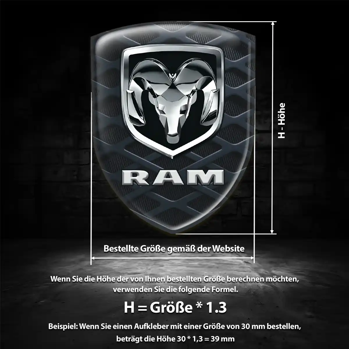 Dodge Emblem Aufkleber Stilvolles Design