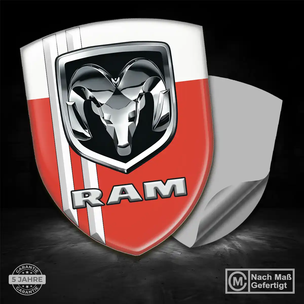 Dodge Emblem Aufkleber Wappen Hohe Qualität
