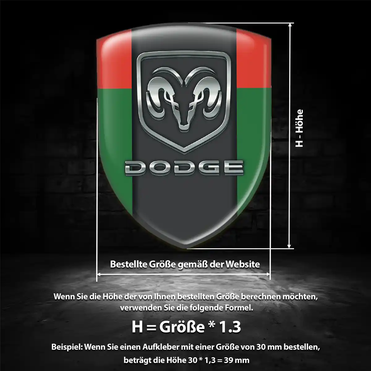 Dodge Emblem Auto Hohe Qualität