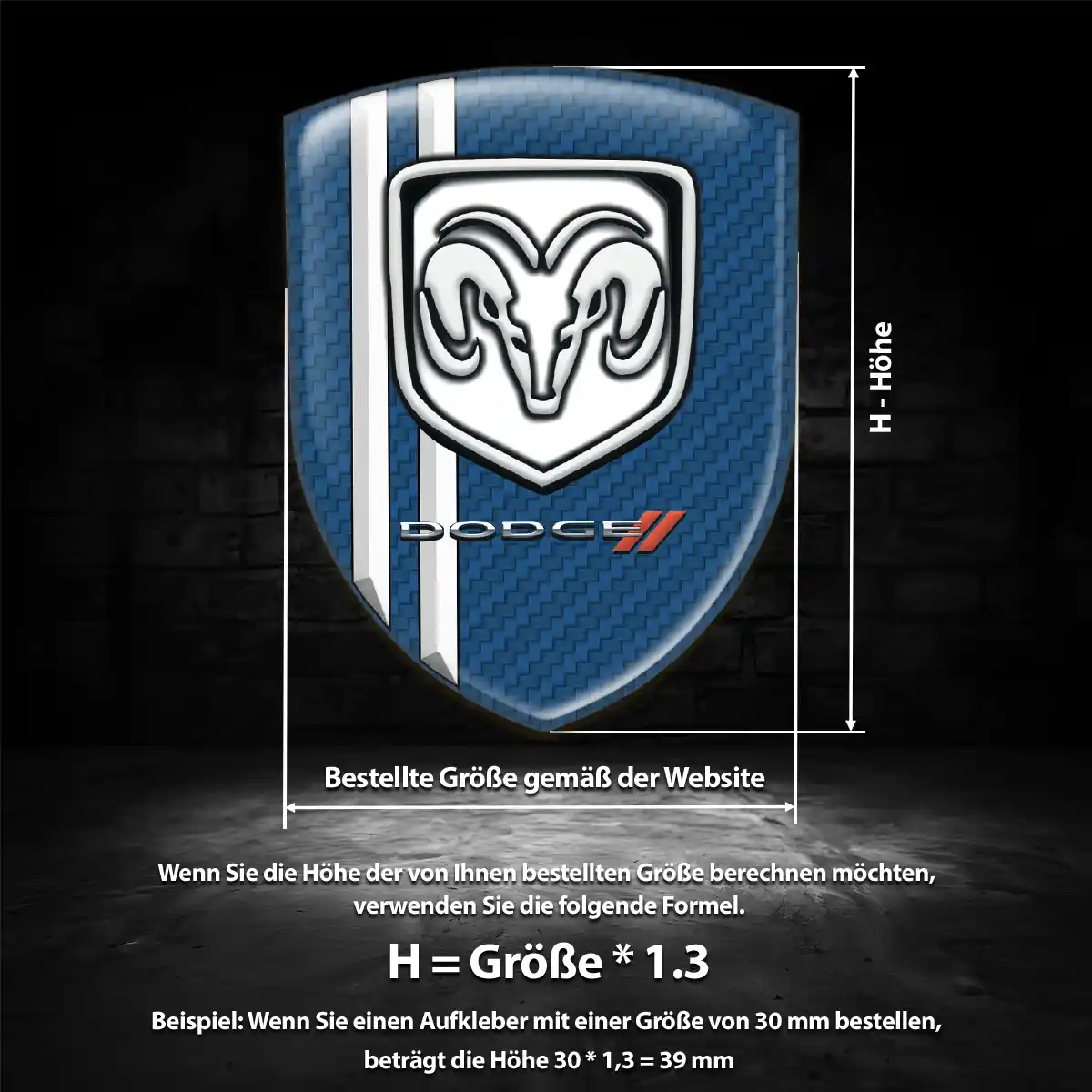 Dodge Emblem Hohe Qualität