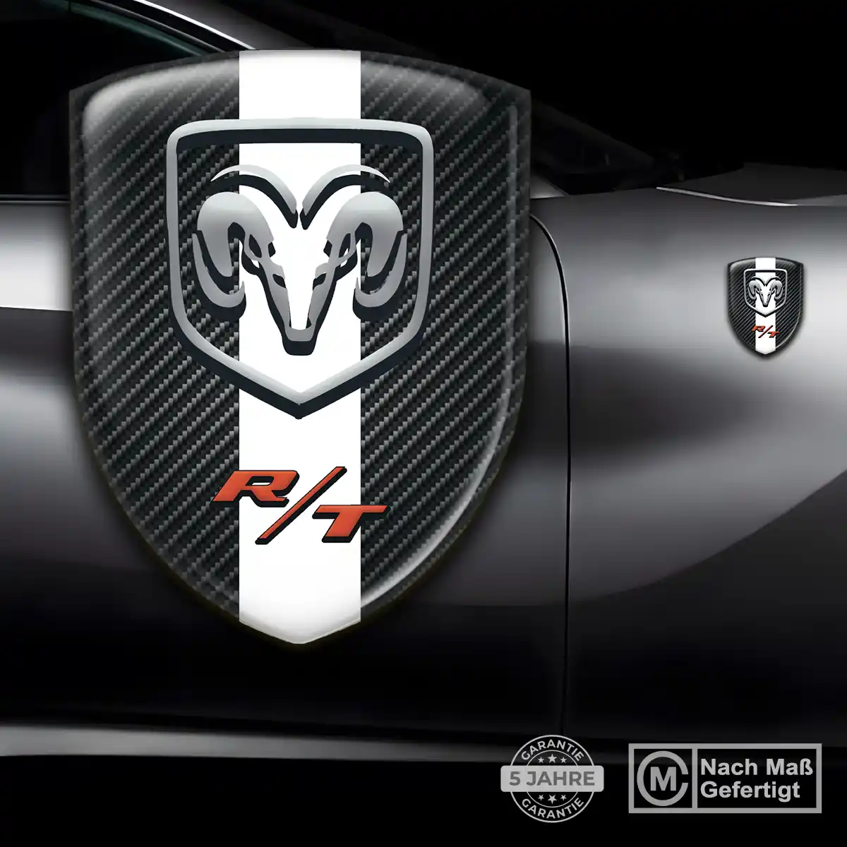 Dodge Emblem Wappen Aufkleber Stilvolles Design