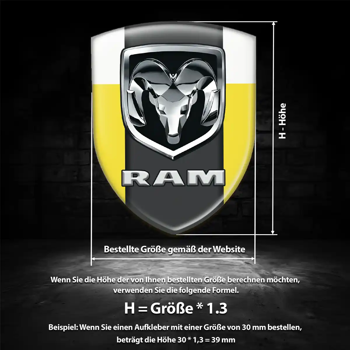 Dodge Emblem Wappen Auto Hohe Qualität