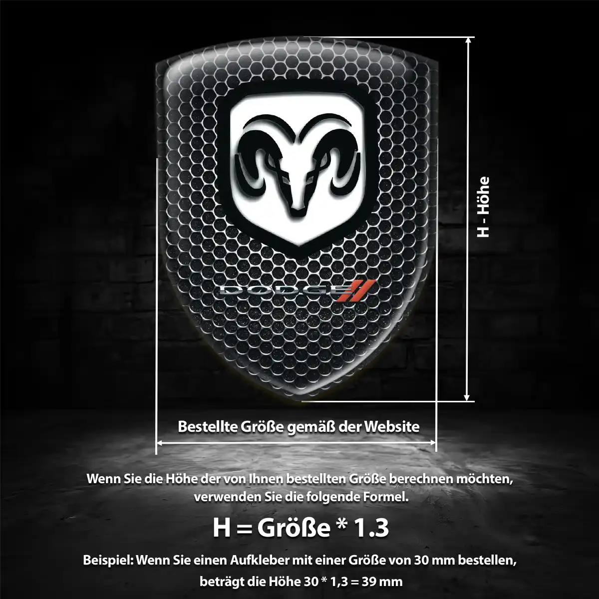Dodge Embleme Auto Hohe Qualität