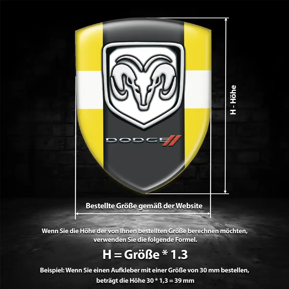 Dodge Embleme Auto Stilvolles Design