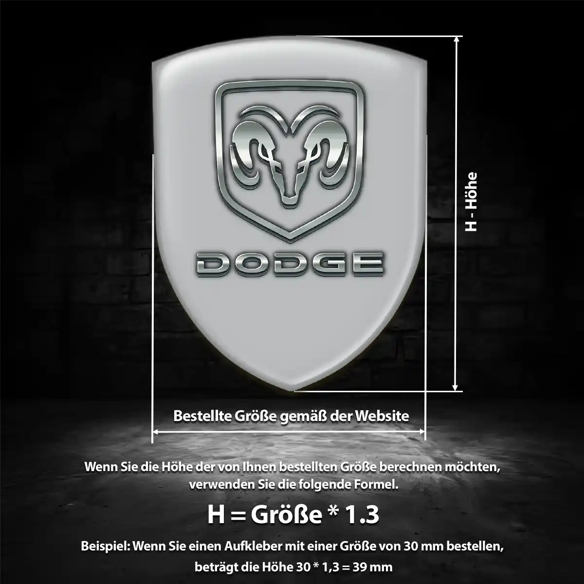 Dodge Embleme Hohe Qualität
