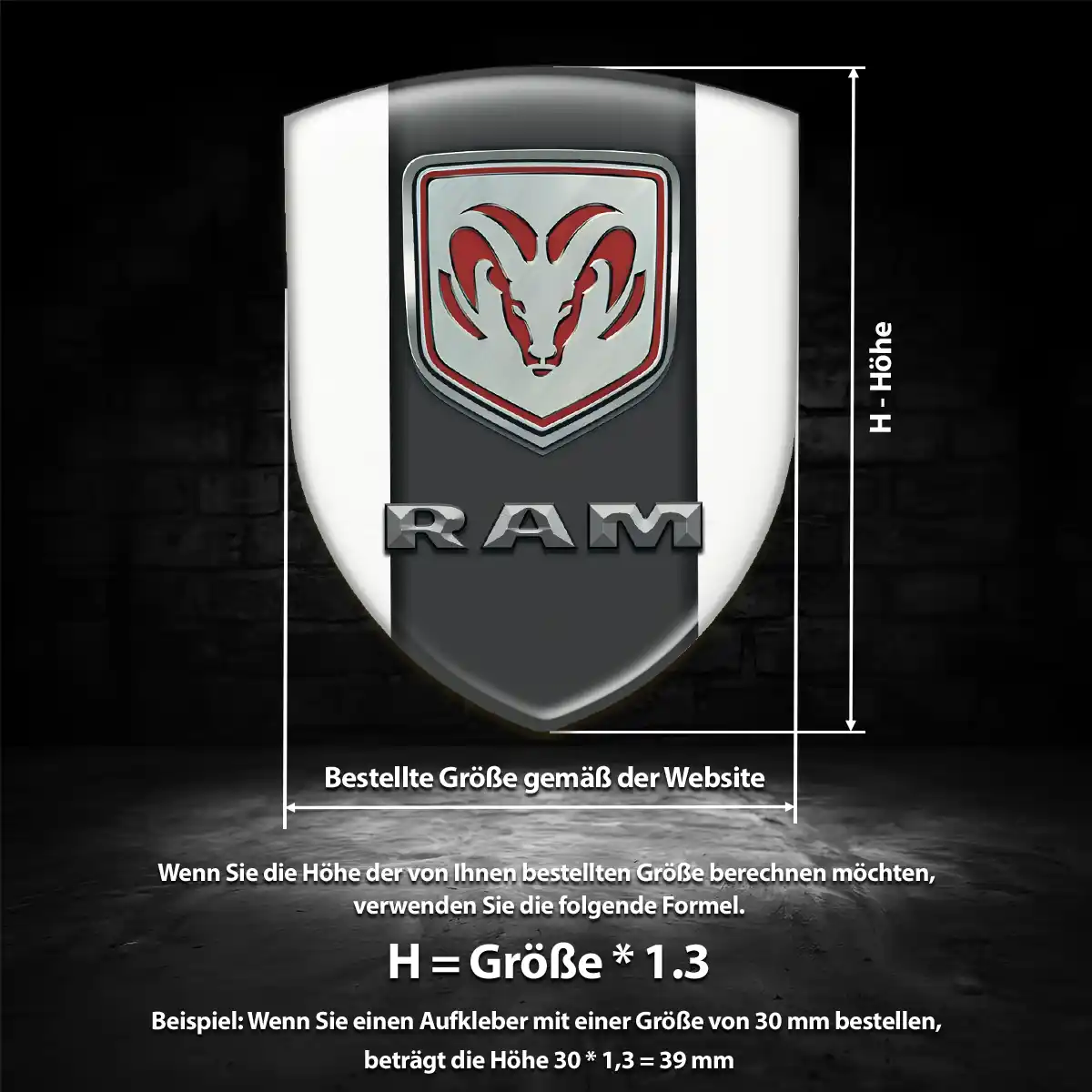 Dodge Embleme Silikon Aufkleber Auto Stilvolles Design