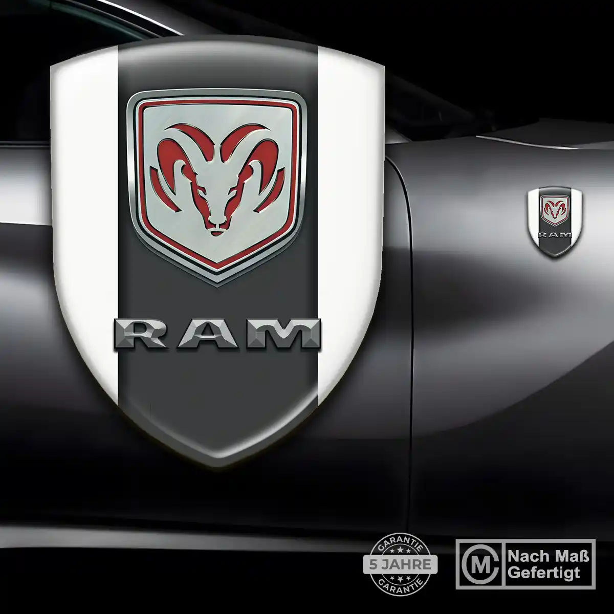 Dodge Embleme Silikon Aufkleber Auto Stilvolles Design