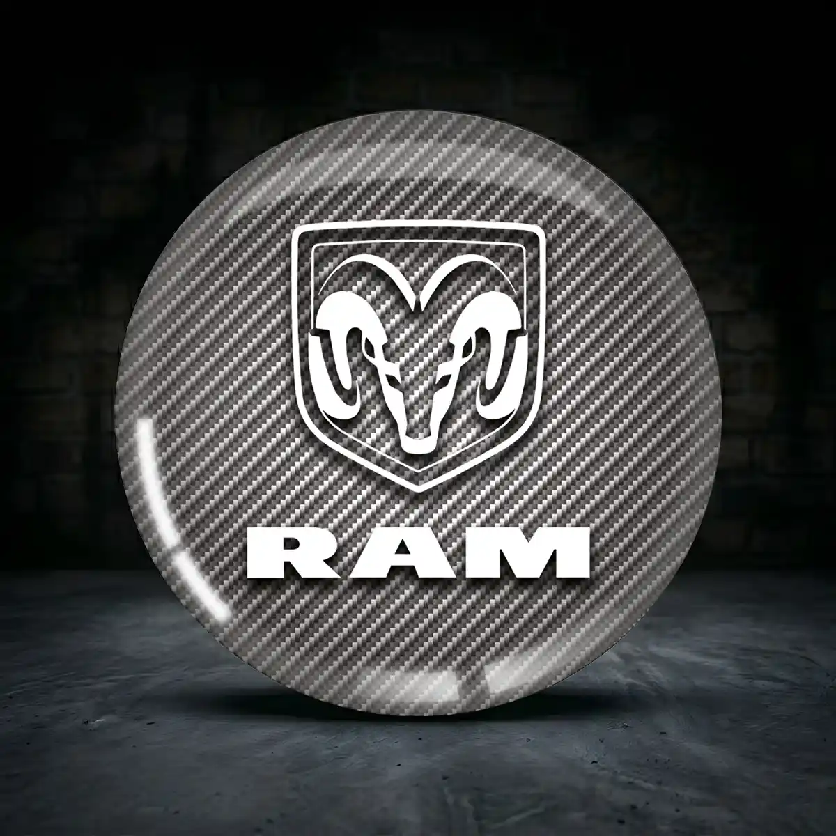 Dodge Ram Radmitte Aufkleber Stilvolles Design
