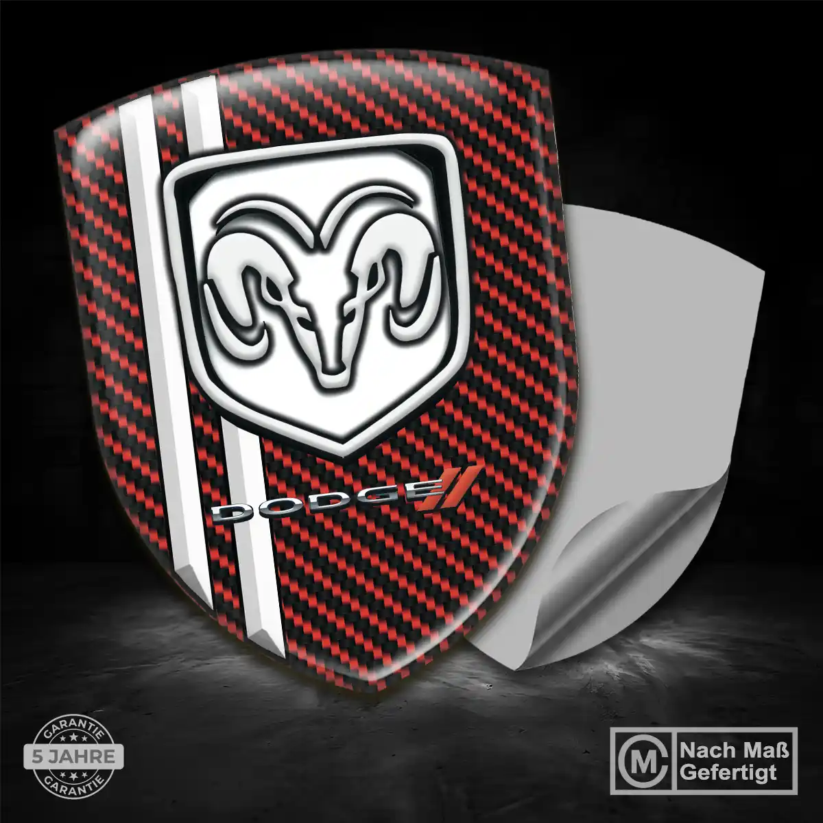 Dodge Silikon Aufkleber Stilvolles Design