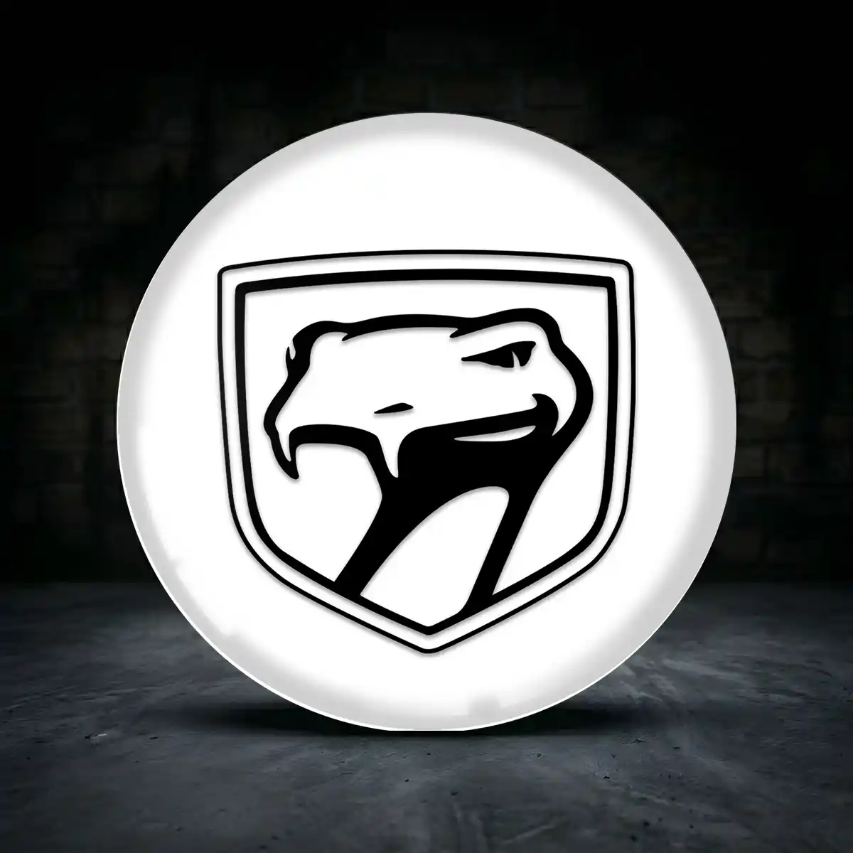 Dodge Viper Aufkleber Felgenemblem Silikon Premium-Edition