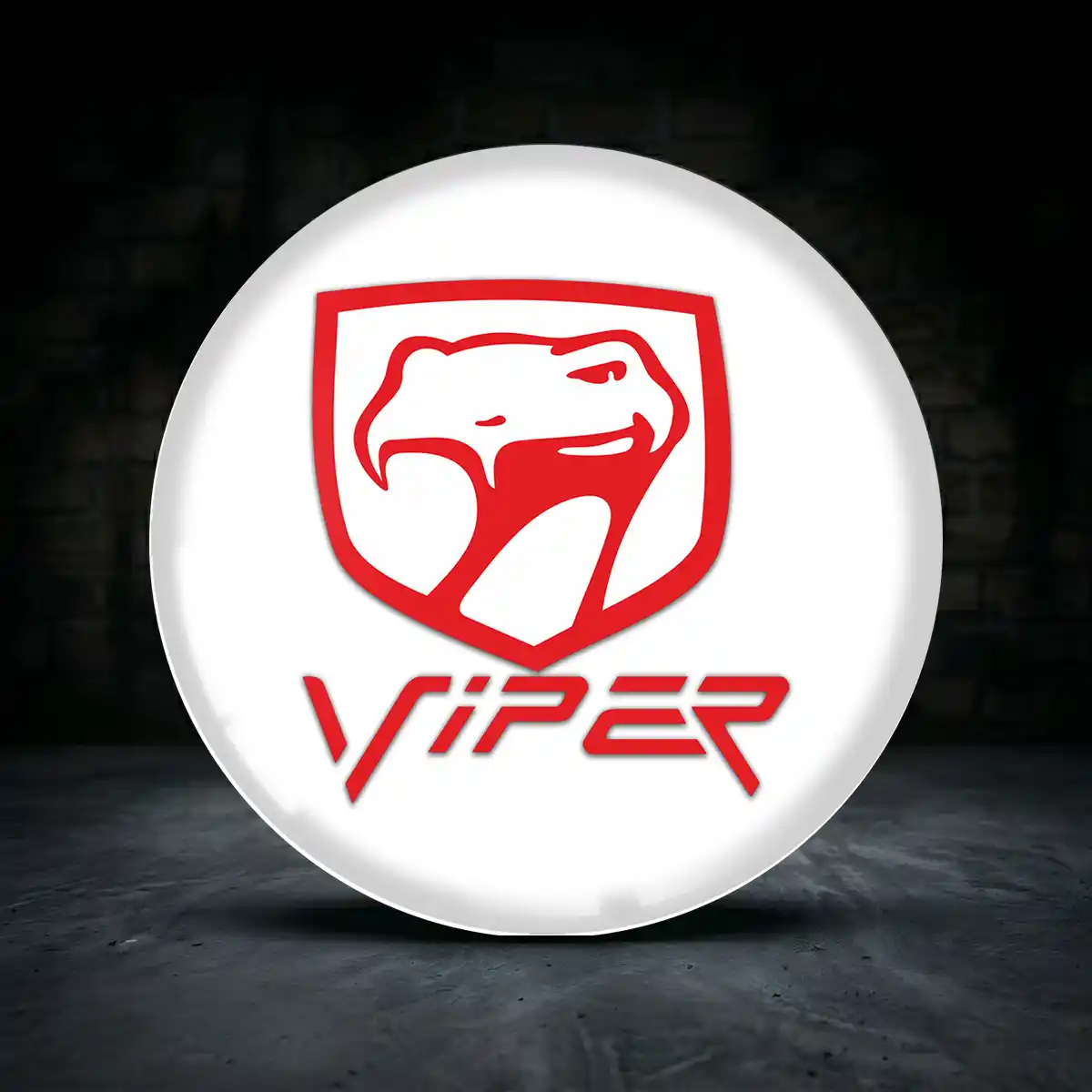 Dodge Viper Aufkleber Felgenemblem Silikon Stilvolles Design