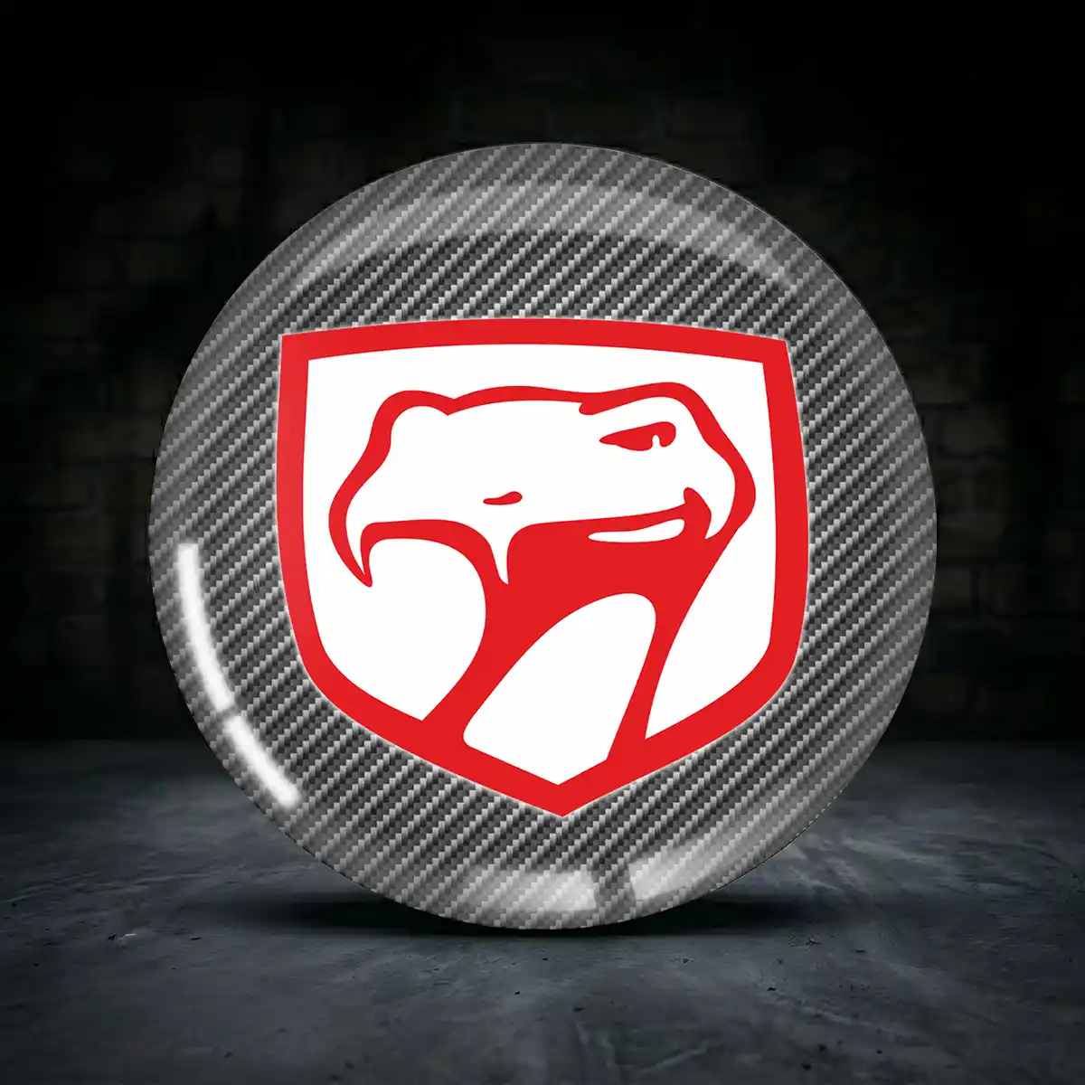 Dodge Viper Nabenkappen Aufkleber Premium-Edition