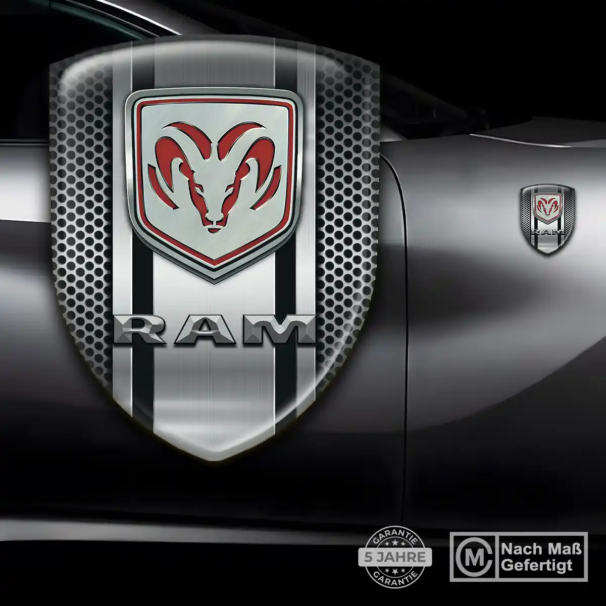 Dodge Wappen Aufkleber Stilvolles Design