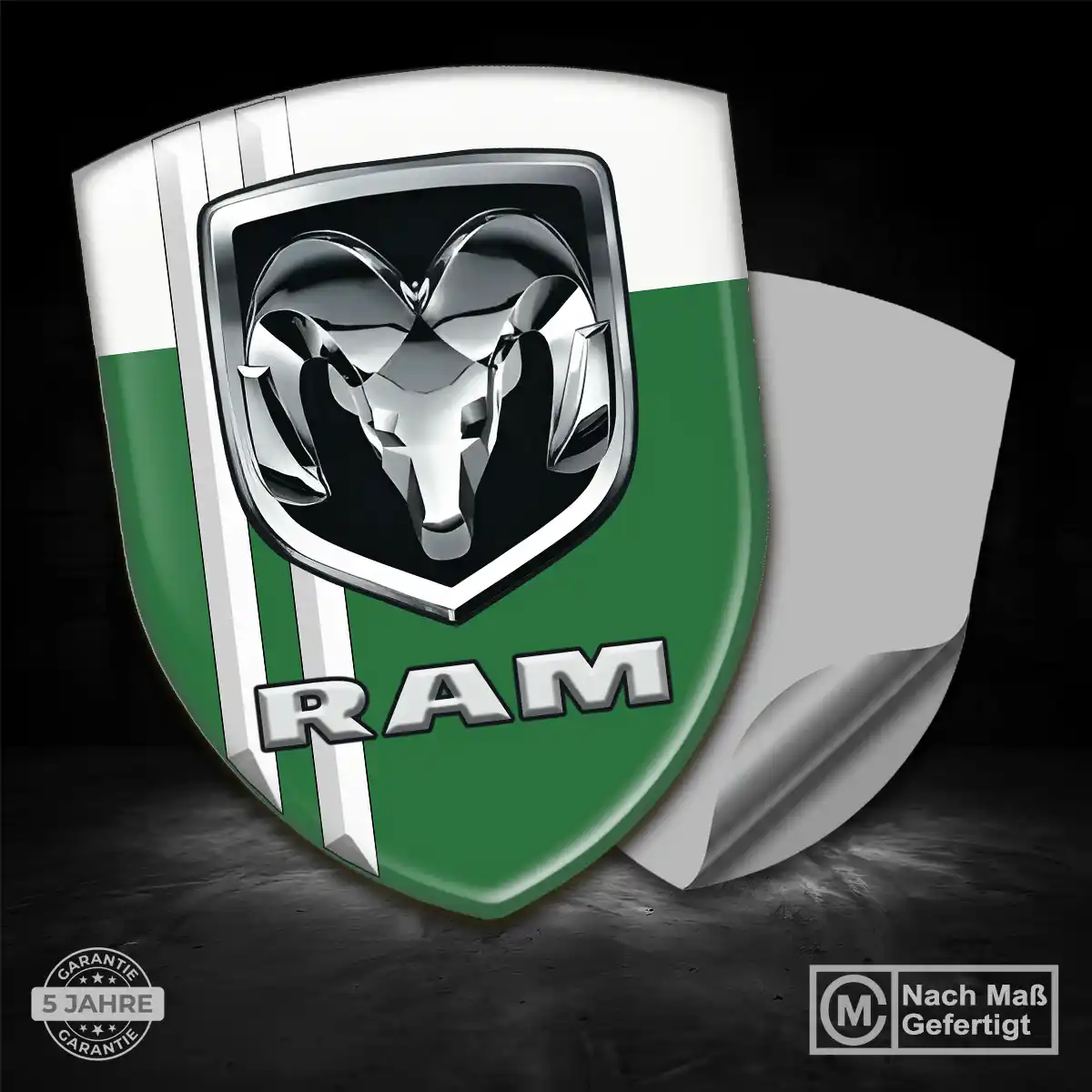 Dodge Wappen Emblem Aufkleber Hohe Qualität