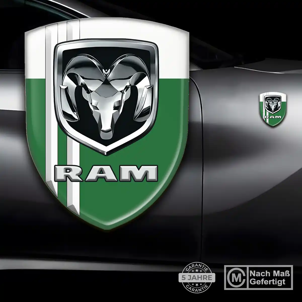 Dodge Wappen Emblem Aufkleber Hohe Qualität
