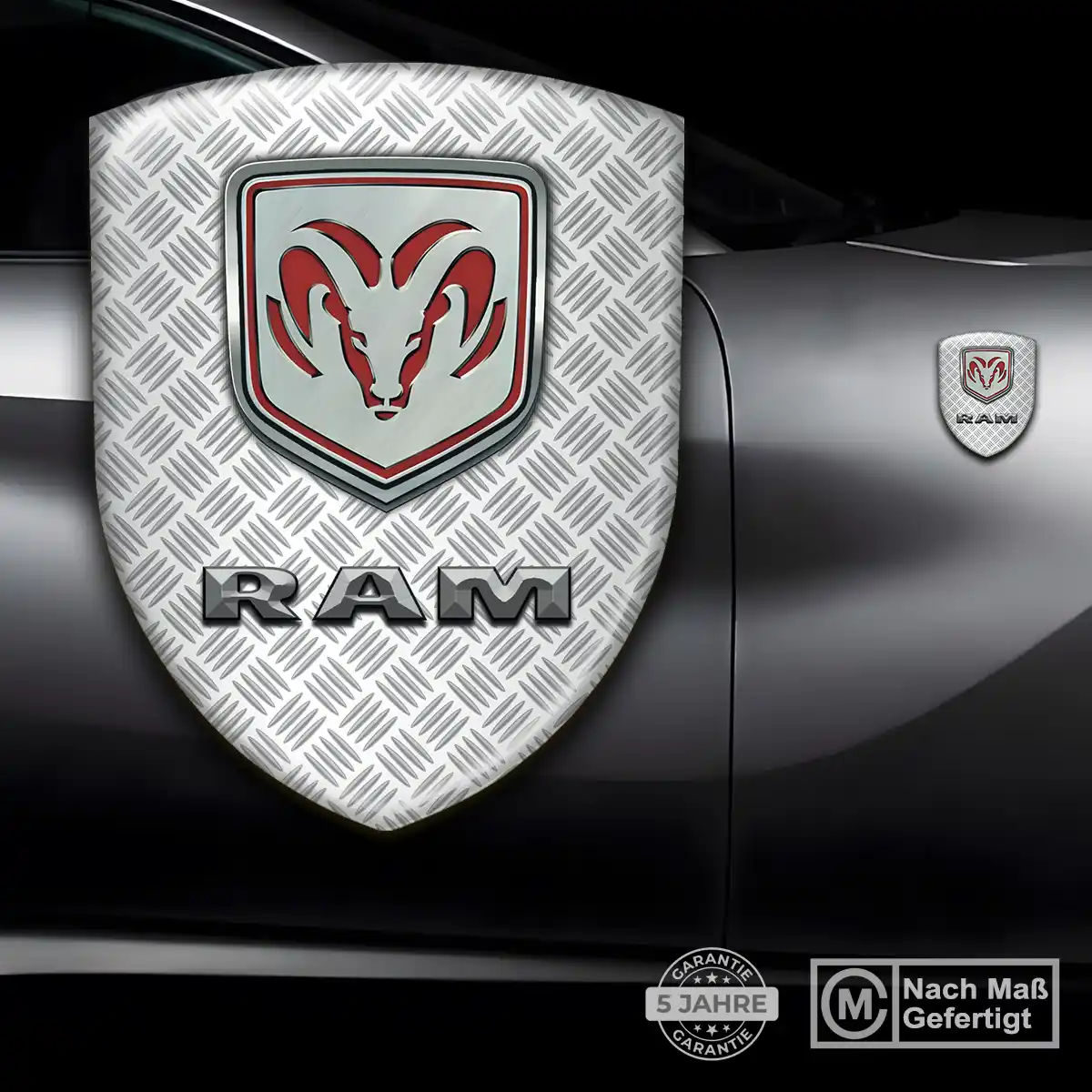Dodge Wappen Emblem Aufkleber Stilvolles Design