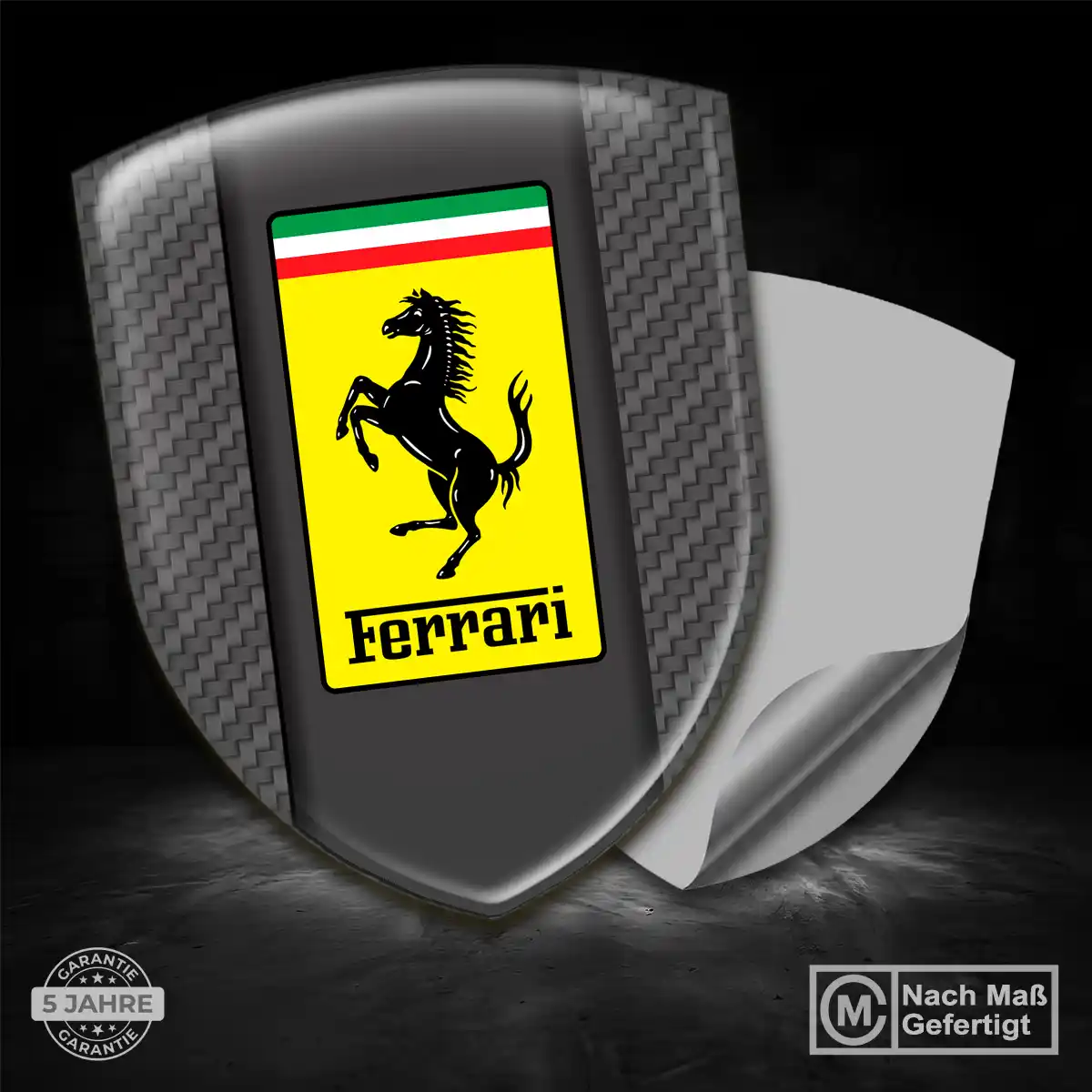 Ferrari 3D Gel Aufkleber Auto Hohe Qualität