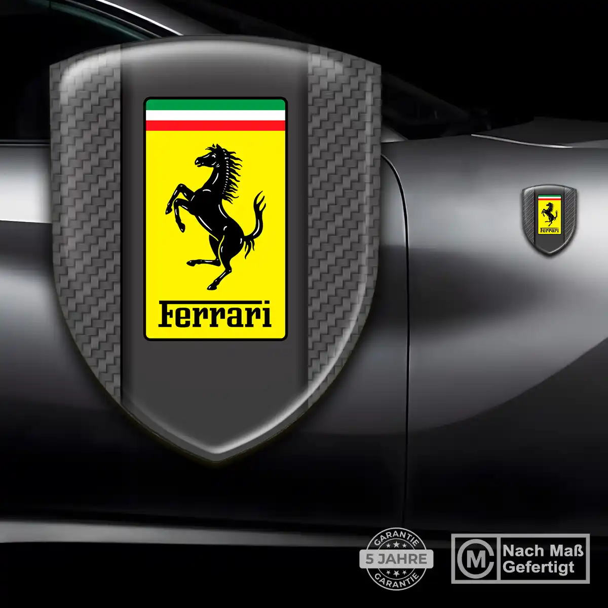 Ferrari 3D Gel Aufkleber Auto Hohe Qualität