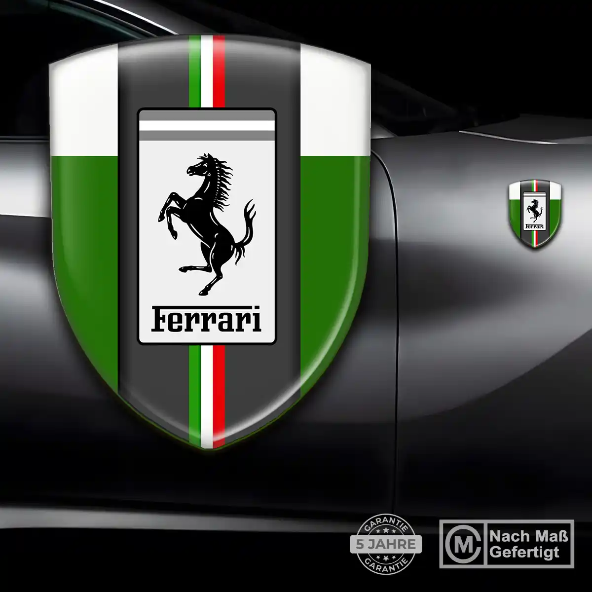 Ferrari 3D Gel Aufkleber Auto Stilvolles Design