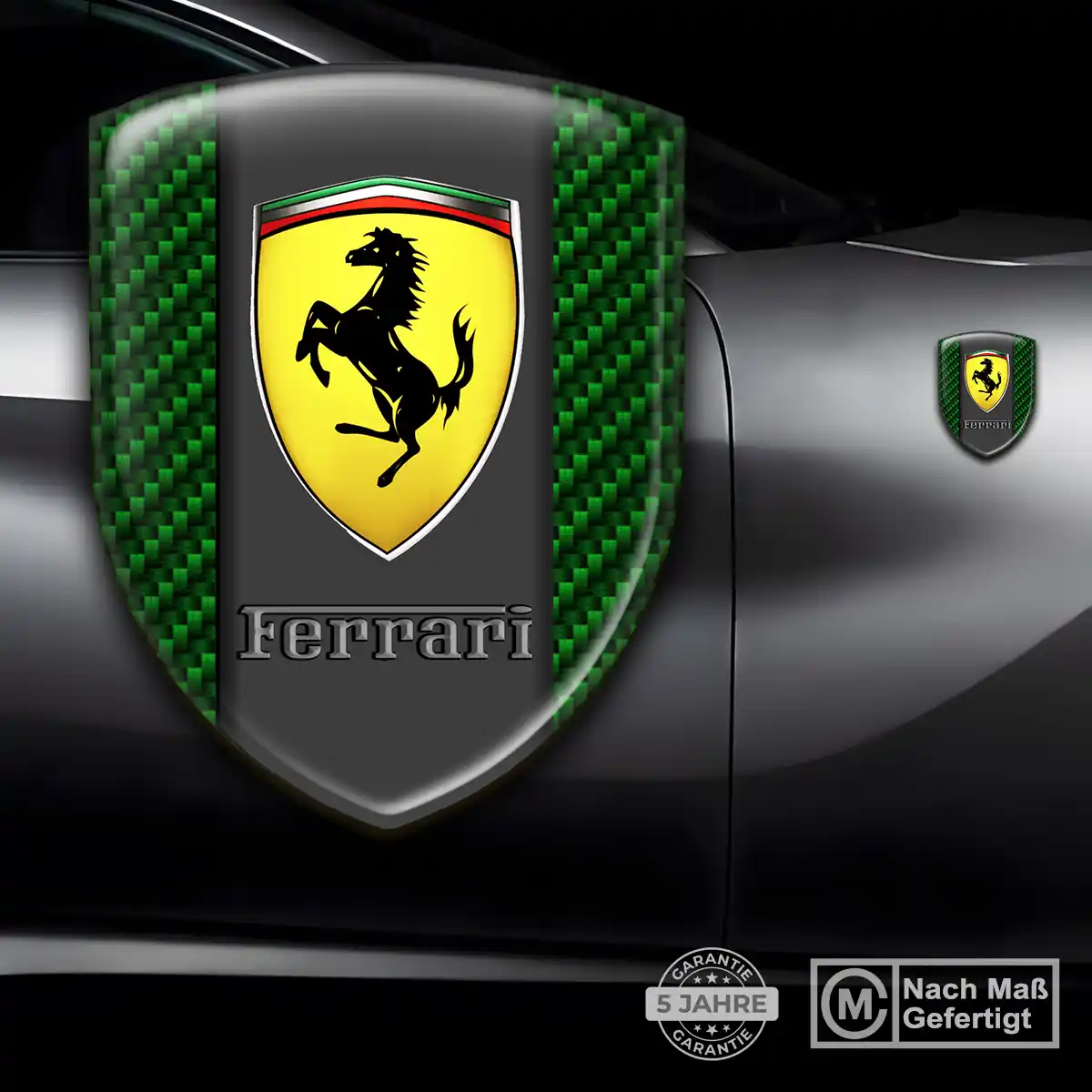 Ferrari 3D Gel Aufkleber Emblem Stilvolles Design