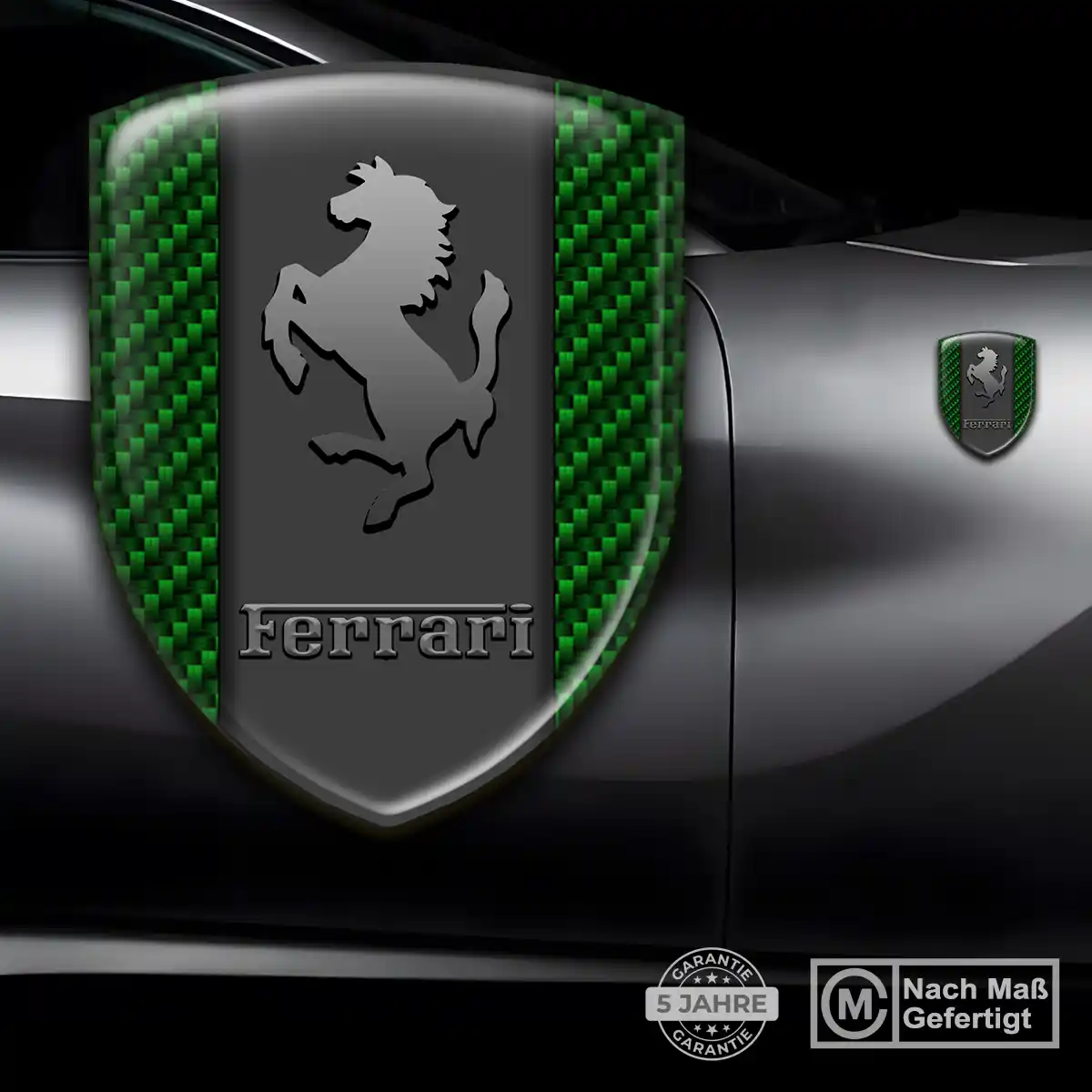 Ferrari 3D Gel Aufkleber Embleme Auto Stilvolles Design
