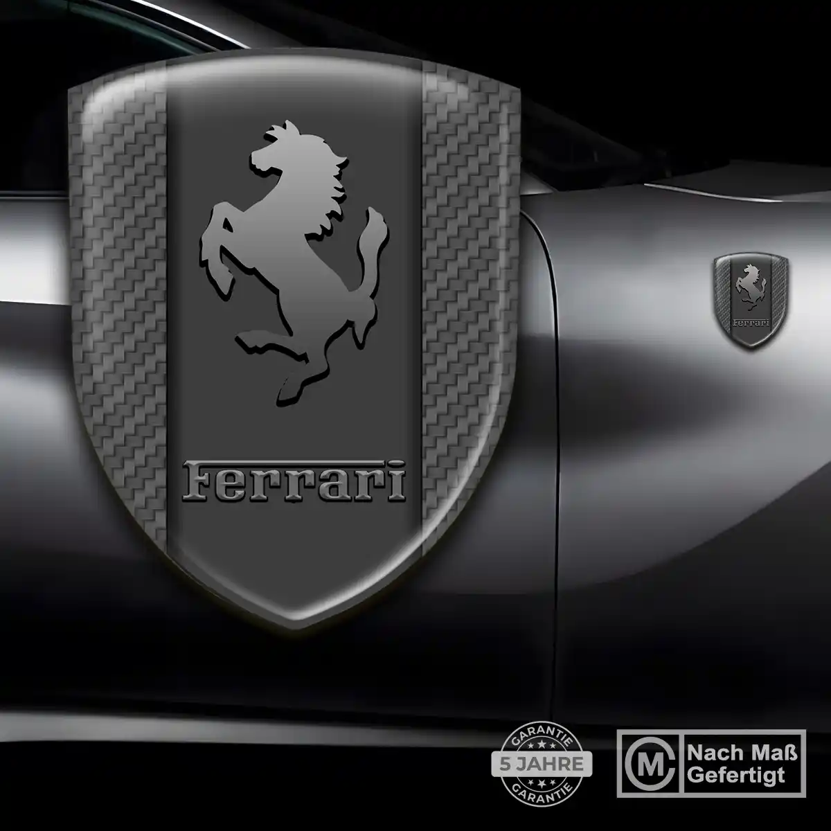 Ferrari 3D Gel Aufkleber Hohe Qualität
