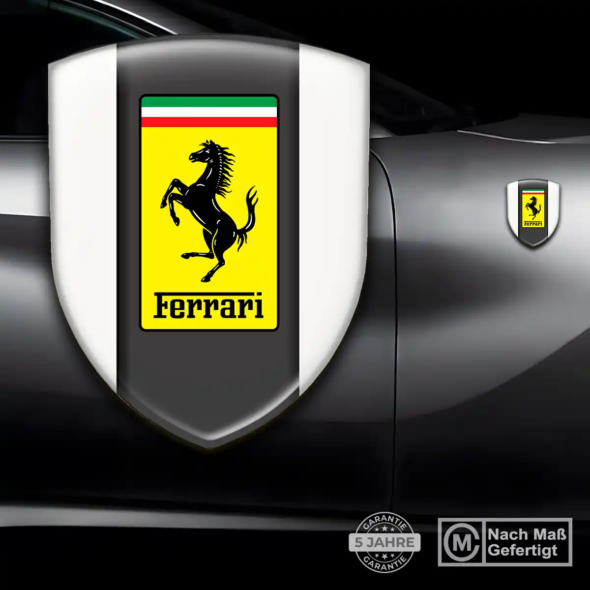 Ferrari 3D Gel Aufkleber Silikon Auto Hohe Qualität