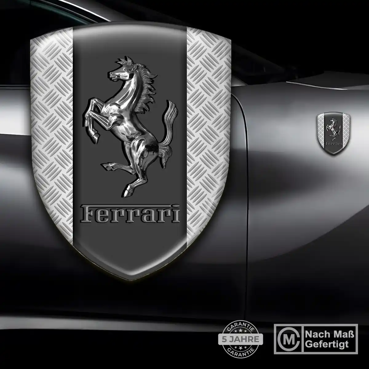 Ferrari 3D Gel Aufkleber Silikon Stilvolles Design