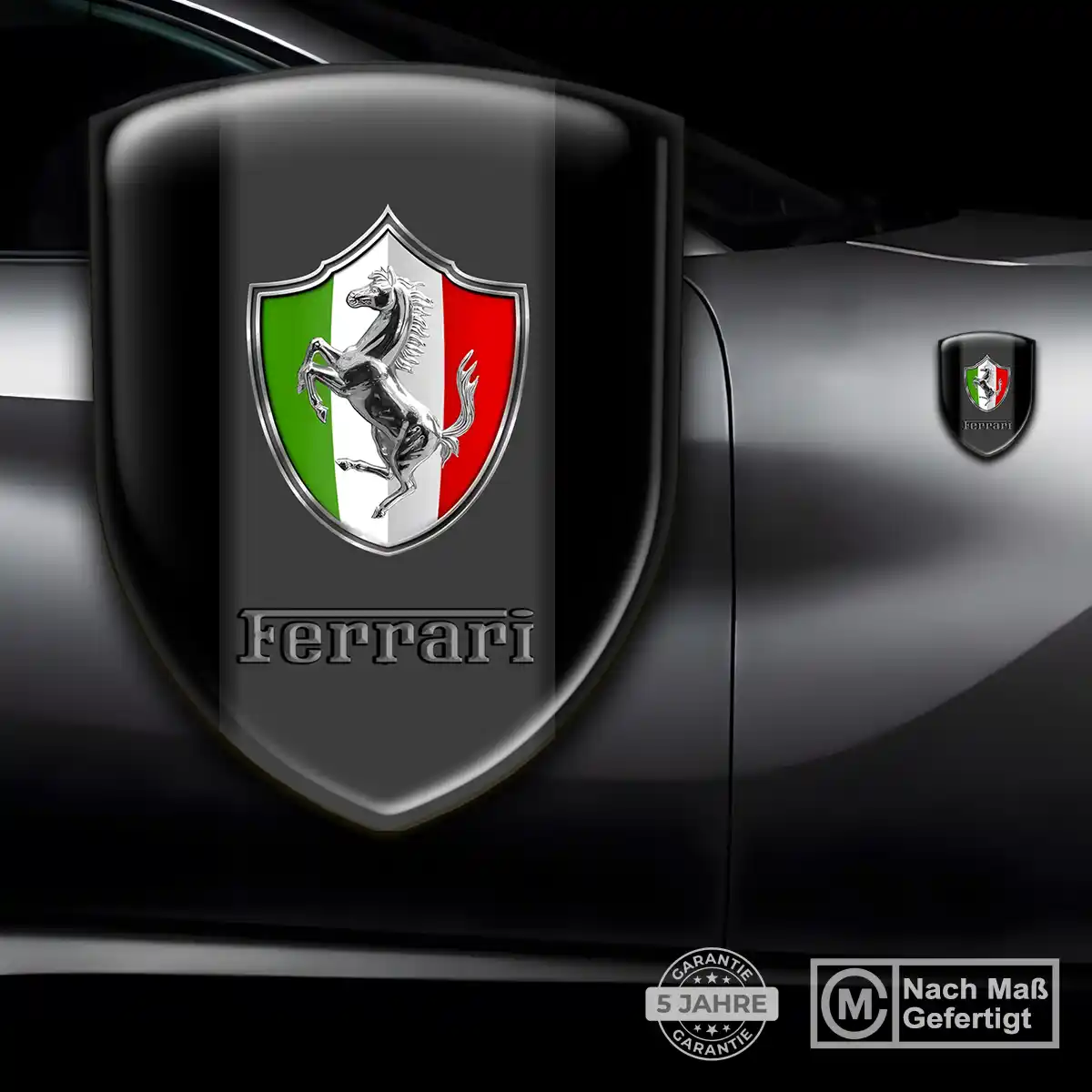 Ferrari 3D Gel Aufkleber Wappen Auto Hohe Qualität