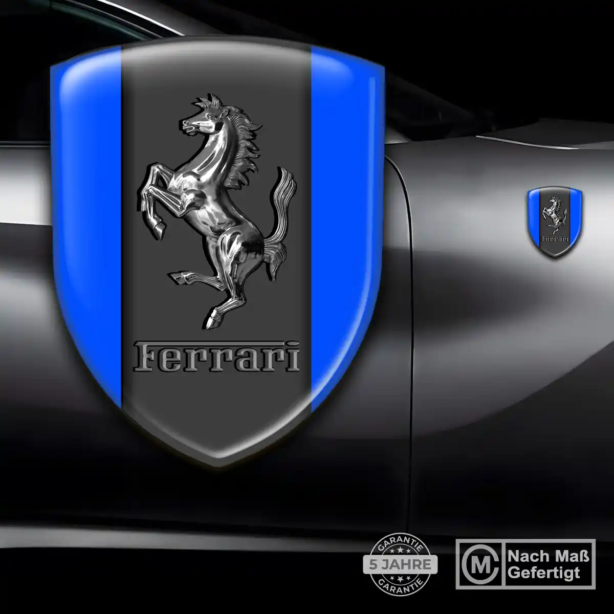 Ferrari Aufkleber 3D Gel Emblem Stilvolles Design