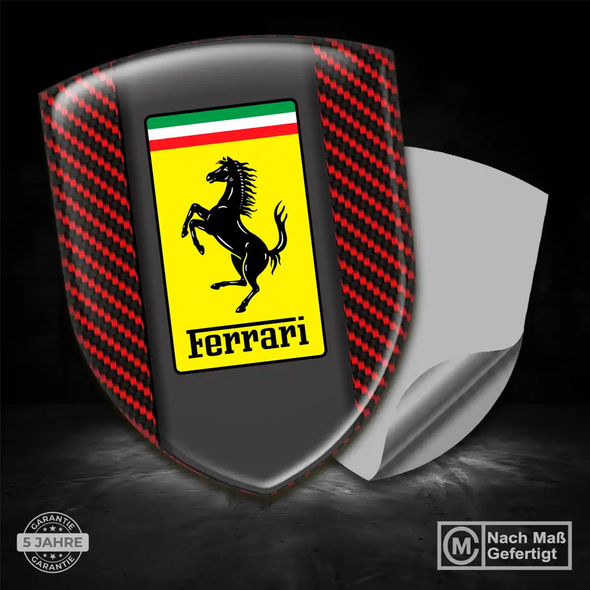 Ferrari Aufkleber 3D Gel Embleme Premium-Edition