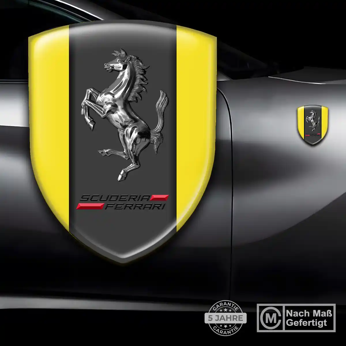 Ferrari Aufkleber 3D Gel Embleme Stilvolles Design