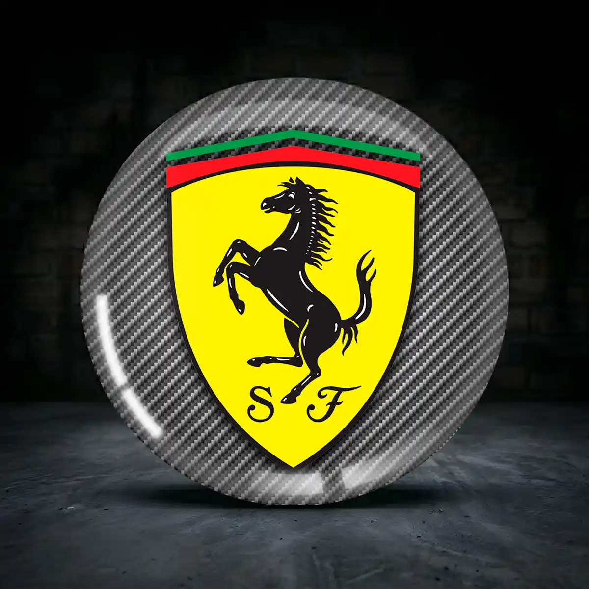 Ferrari Aufkleber 3D Gel Interieurdesign