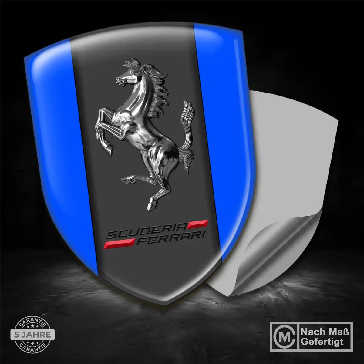 Ferrari Aufkleber 3D Gel Silikon Auto Stilvolles Design