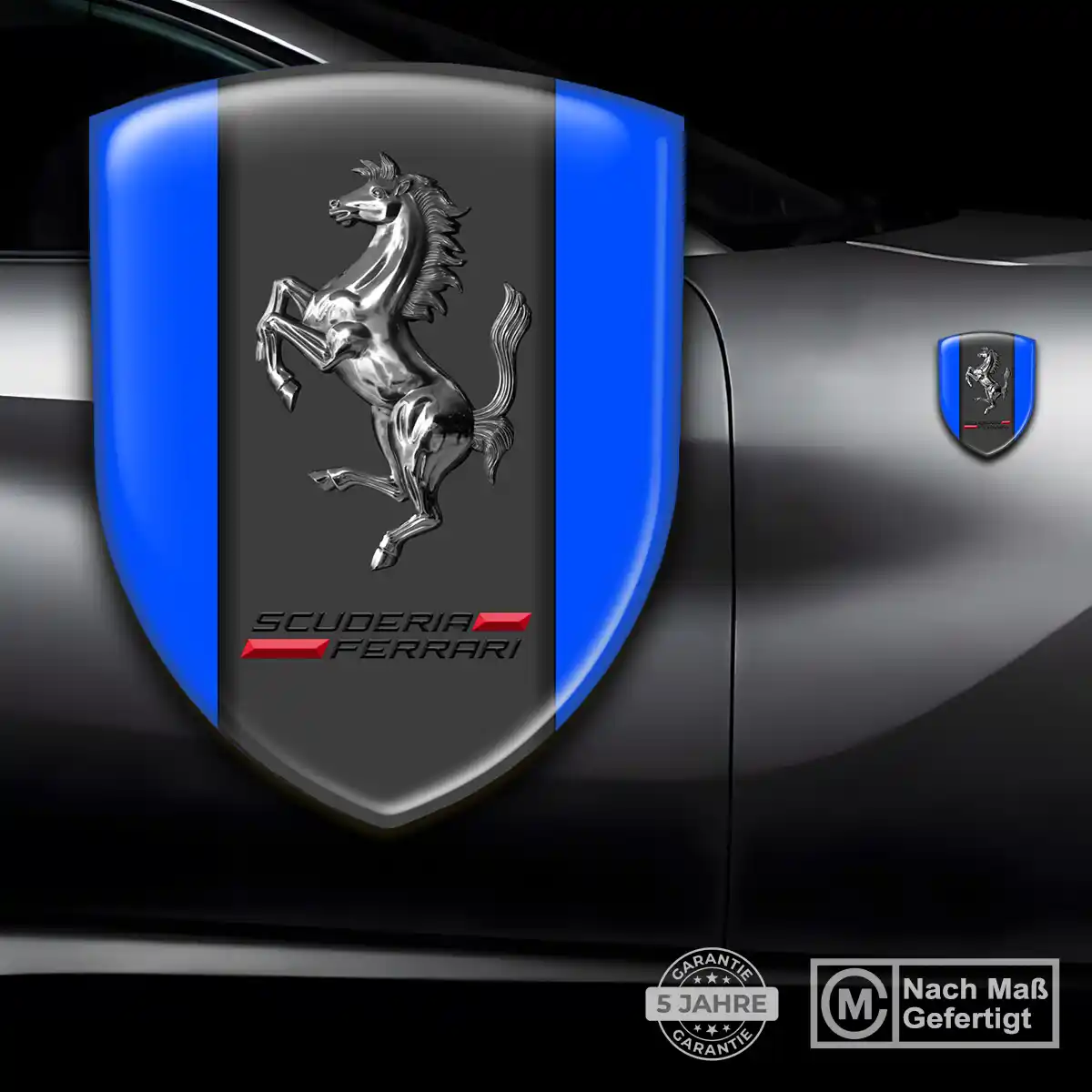 Ferrari Aufkleber 3D Gel Silikon Auto Stilvolles Design