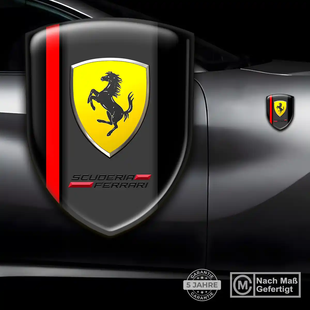 Ferrari Aufkleber 3D Gel Silikon Hohe Qualität